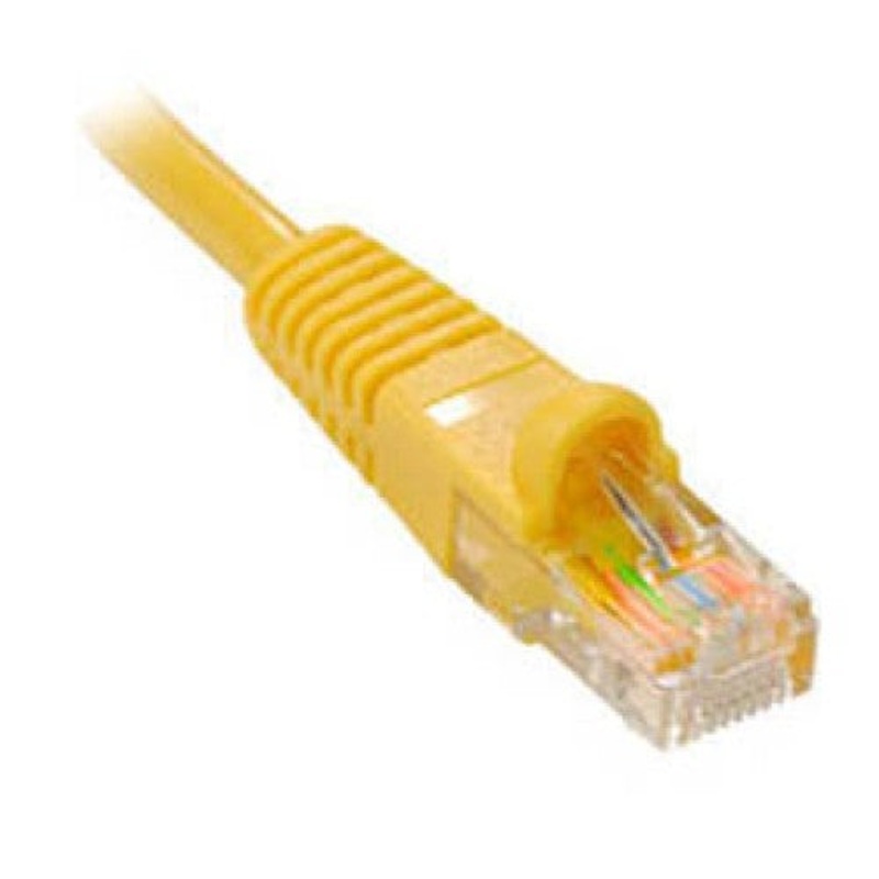 800-5E-8M8M003 – PATCH CORD CAT5E YEL 3FT SNAGLESS BOOT (10 pcs/pkg)
