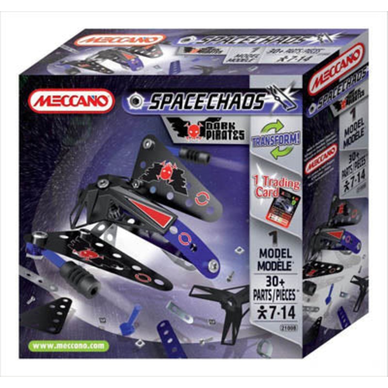 802100B – MECCANO SPACECHAOS-DARK PIRATES DRONE SHIP 30 PARTS 1 MODEL