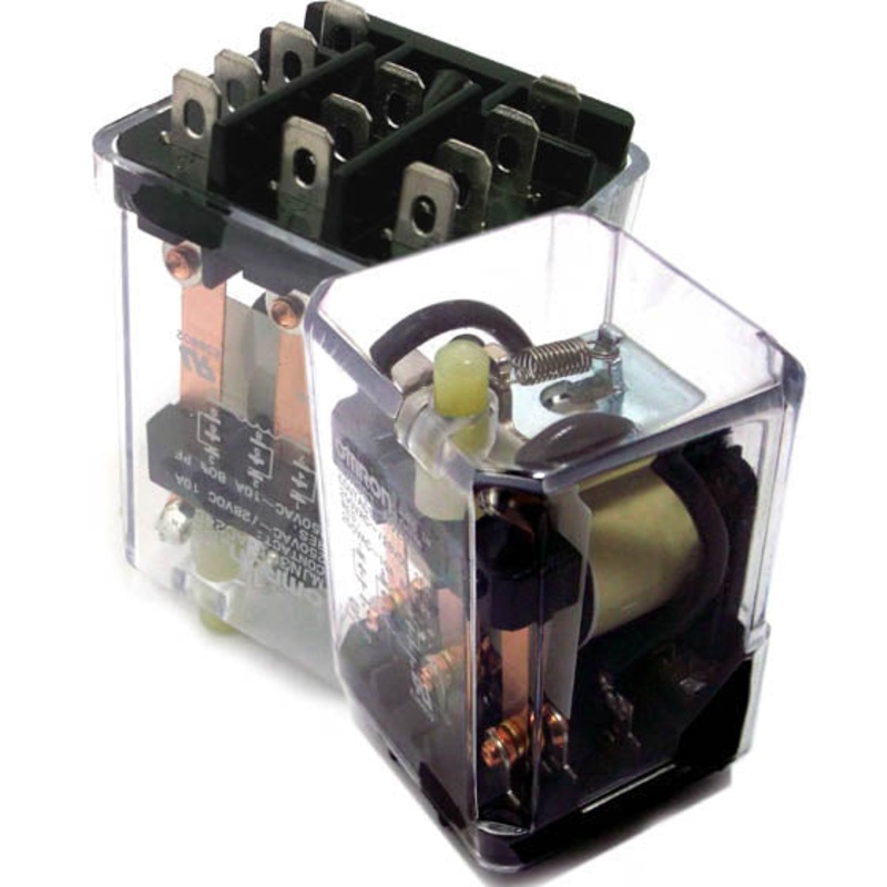 MJN3C-I-DC24 – RELAY DC 24V 3P2T 10A 11P PLUG IN 10A/250VAC WITH TEST BUTTON