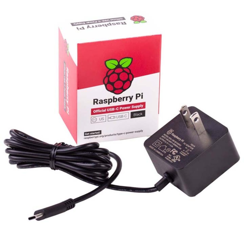 1663 – USB-C WALL CHARGER 5.1VDC 3A FOR RASPBERRY PI4
