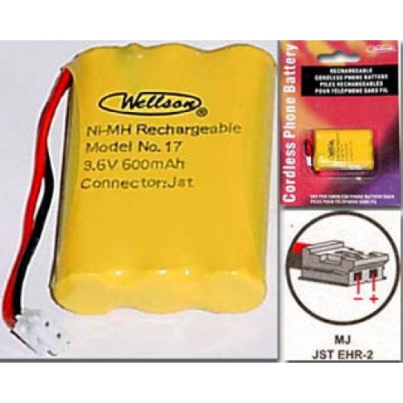 17 – BATTERY NI-MH 3XAAA 600MAH W/JST