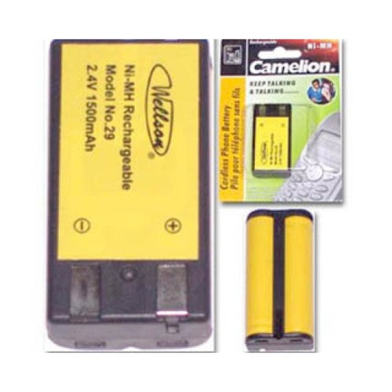 29 – BATTERY NI-MH 2XAA 1500MAH CORDLESS PHONE BATTERY