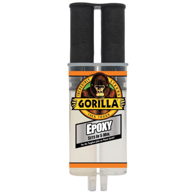 542006 – EPOXY FAST SET DUAL SYRINGE 25ML CLEAR GORILLA 5 MINUTES