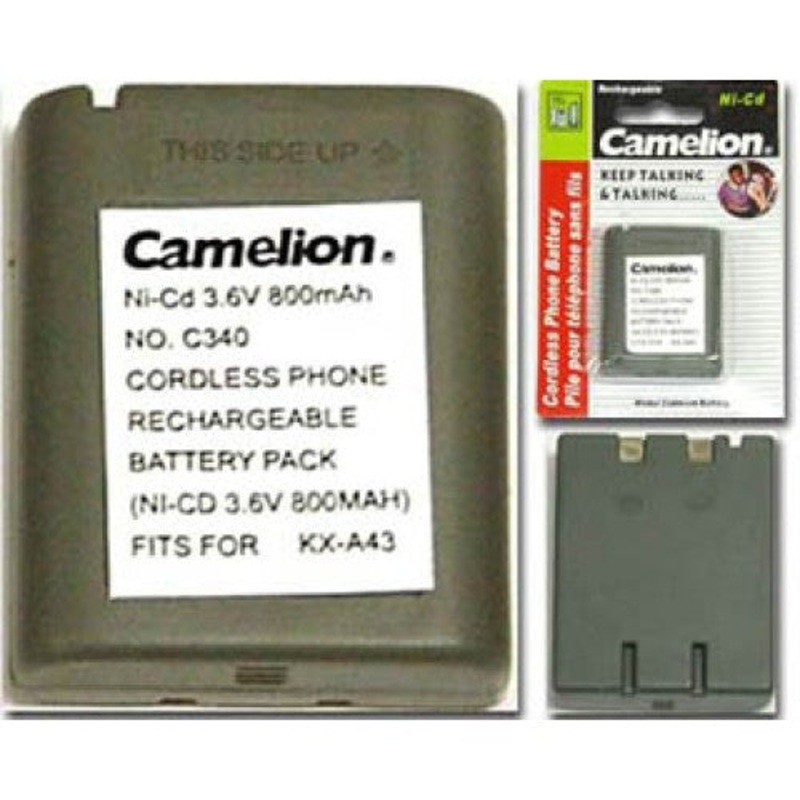 C340 – BATTERY NI-CAD 800MAH 3.6V WITHOUT CONN FOR CORDLESS PHONE