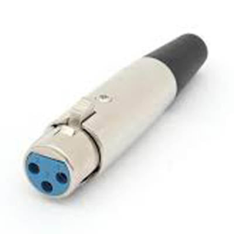 CA096 – XLR 3JK INLINE TIN SOL LOCK MET