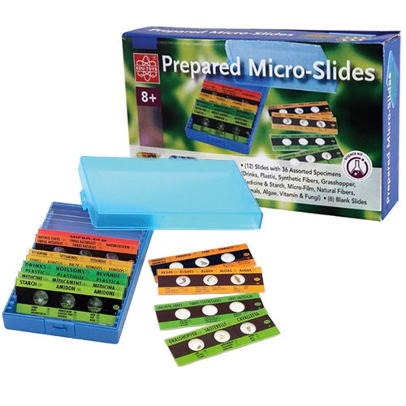 EDU-36730 – PREPARED MICRO SLIDES 12 SLIDES 36 ASSORTED SPECIMENS
