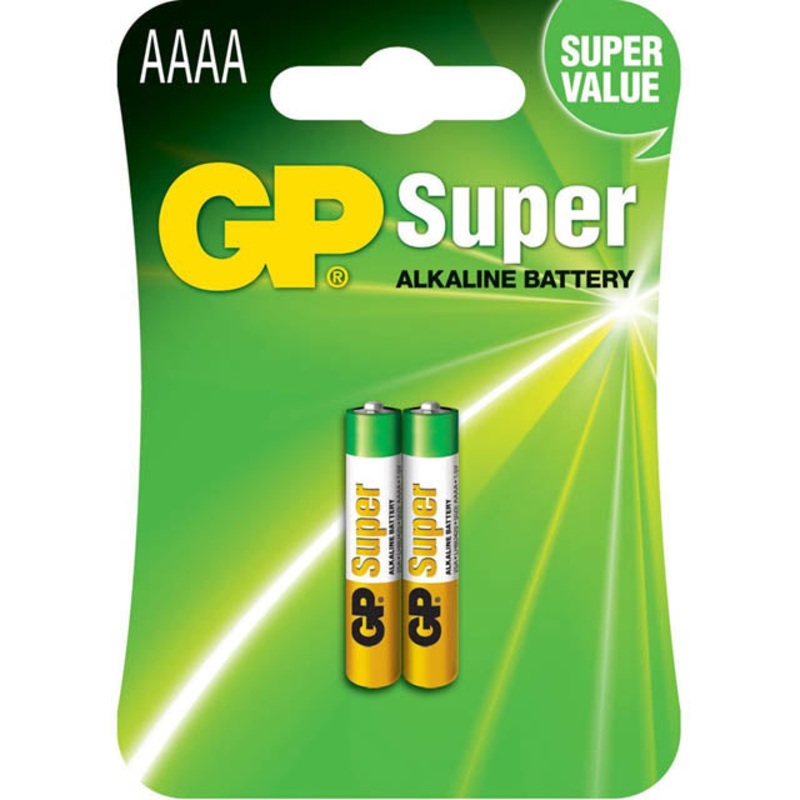GP25A-2U2 – BATTERY ALKALINE AAAA 1.5V  (2 pcs/pkg)