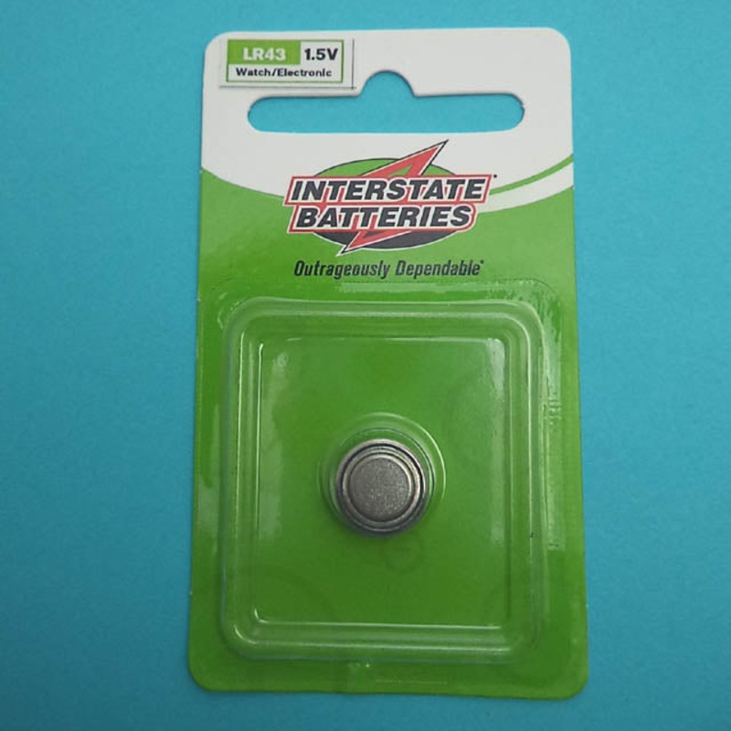 LR43 – BATTERY ALKALINE CELL 186 1.5V REPLACES 186 LR1142 RW84 G12A
