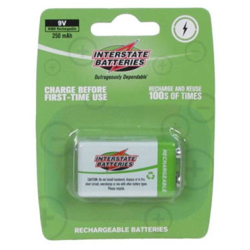 NIC5117 – BATTERY NI-MH 9V 250MAH RECHARGABLE