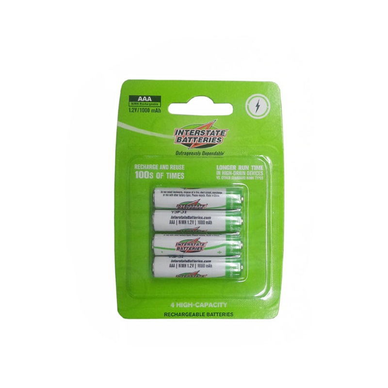 NIC6214 – BATTERY NI-MH AAA 1.2V 1000MAH  (4 pcs/pkg)