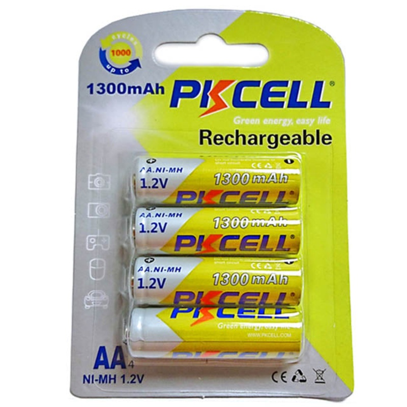 NIMH1300AA-4B – BATTERY NI-MH AA 1.2V 1300MAH  (4 pcs/pkg)