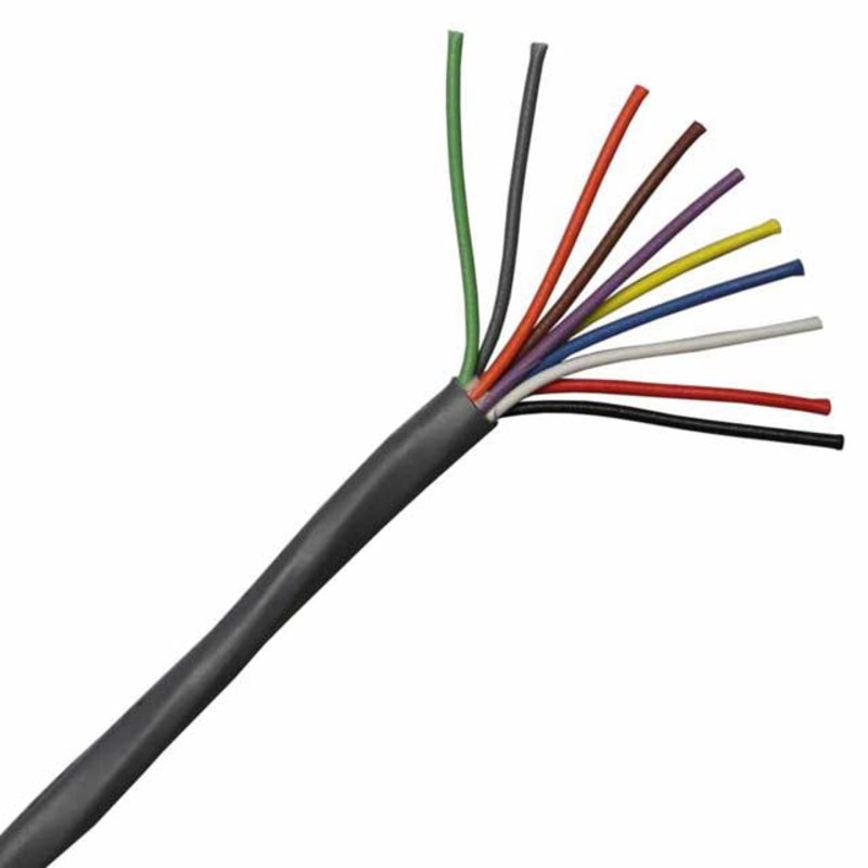 T5410-20 – CABLE 10C 22AWG STR UNSH 20METER FT4 600V 105C GREY