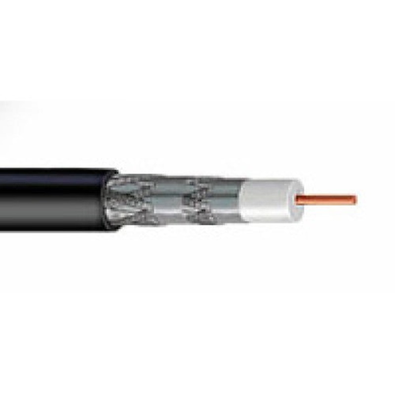 ZDS5210 – COAX CABLE RG6U QUAD SH BLK 25FT