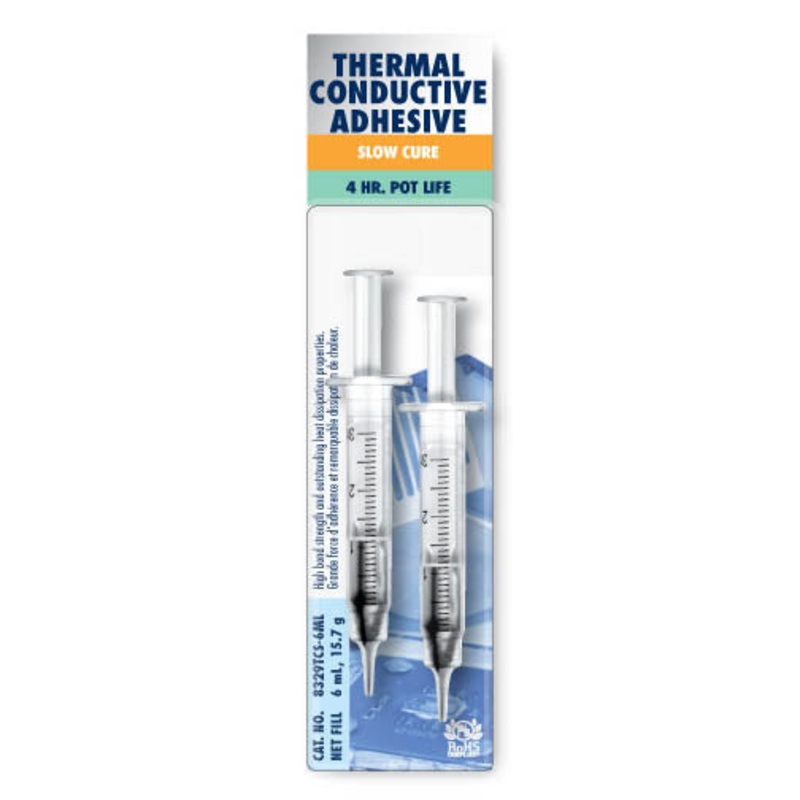 8329TCS-6ML – EPOXY THERMAL CONDUCTIVE ADHESIV SLOW CURE 6ML 4HR POT LIFE