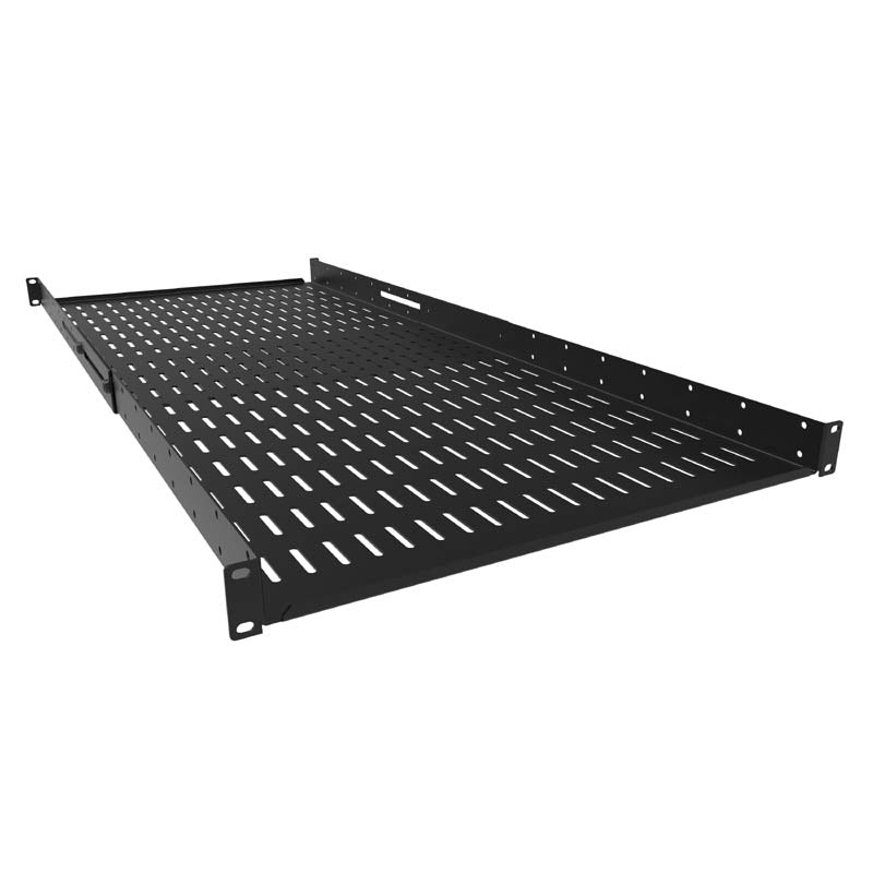 ADSV3642BK – RACKMOUNT SLIDING SHELF 1U 1.7(H X36-42IN(D) VENTED 19IN(W)