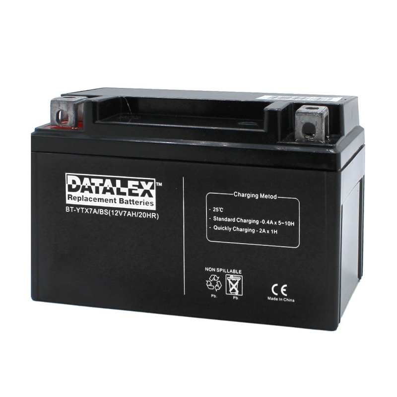 BT-YTX7A/BS – BATTERY LEAD ACID 12V 7AH 5.90X3.38X3.7IN MOTORCYCLE BATT