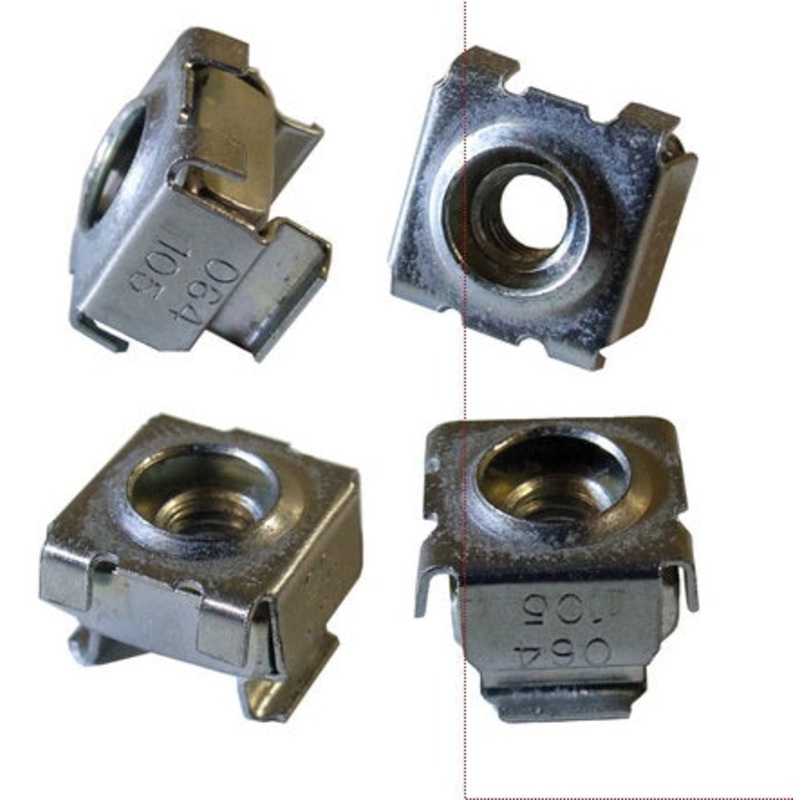 CAGNUT1032-100 – RACK CAGE NUT 10-32 FOR SQUARE HOLE (100 pcs/pkg)