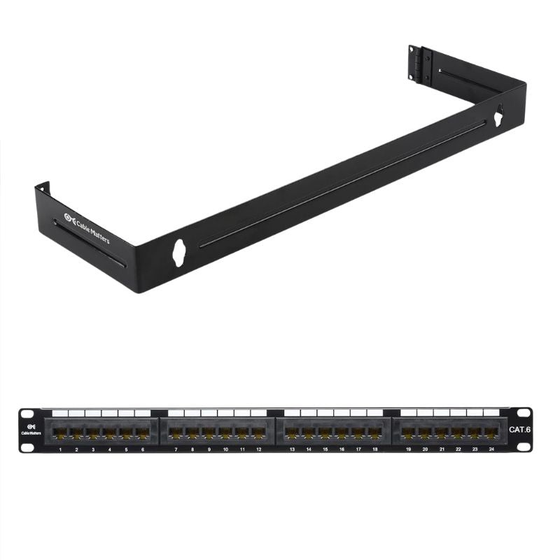 GX3301 – PATCH PANEL 24PORT CAT6 1U 19IN BLK WITH BRACKET