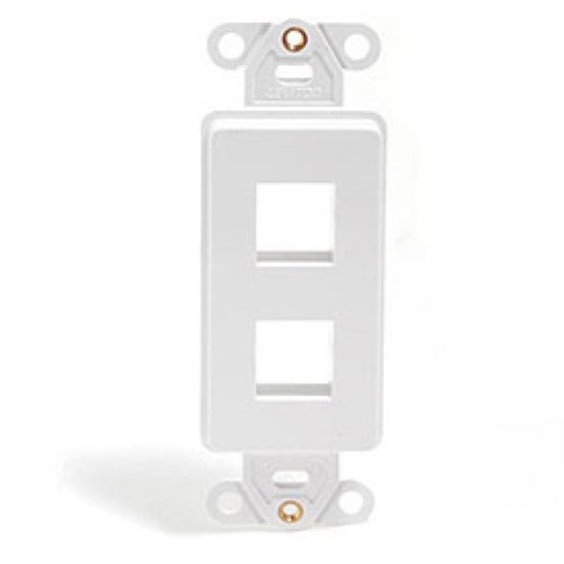 NP-JDS/2 – WALL PLATE DECORA INSERT 2PORT WHITE