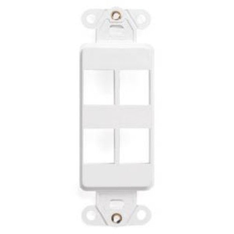 NP-JDS/4 – WALL PLATE DECORA INSERT 4PORT WHITE