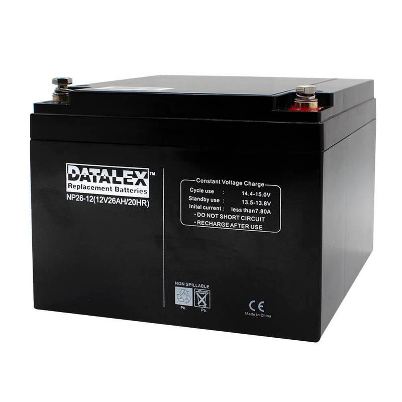 NP26-12 – BATTERY LEAD ACID 12V 26AH BOLT 7X6.5X5IN