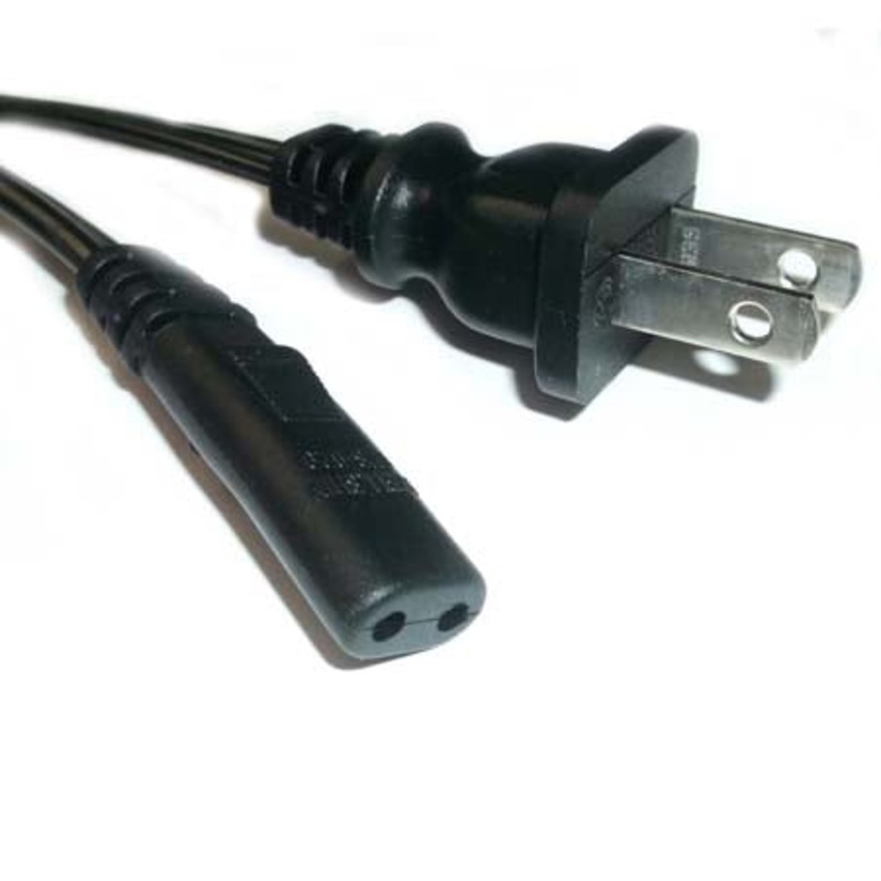 6190 – CHEATER CORD 2/18 6FT NP PLUG NP SOCKET OVAL BLACK