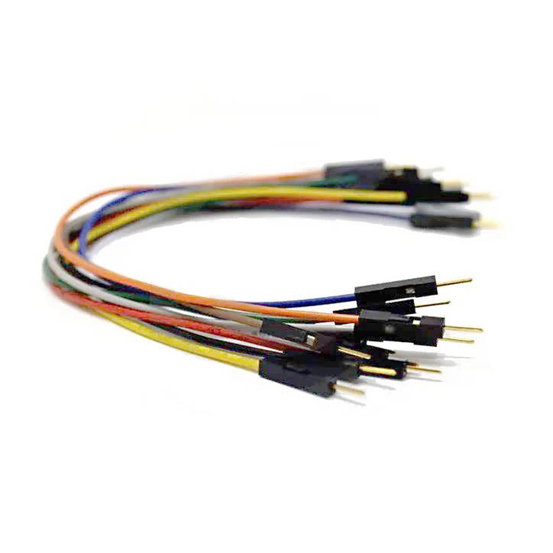 EBHB-1042A – JUMPER WIRE MALE MALE 6INCH 24AWG ASSORTED COLOR 10PCS/PKG