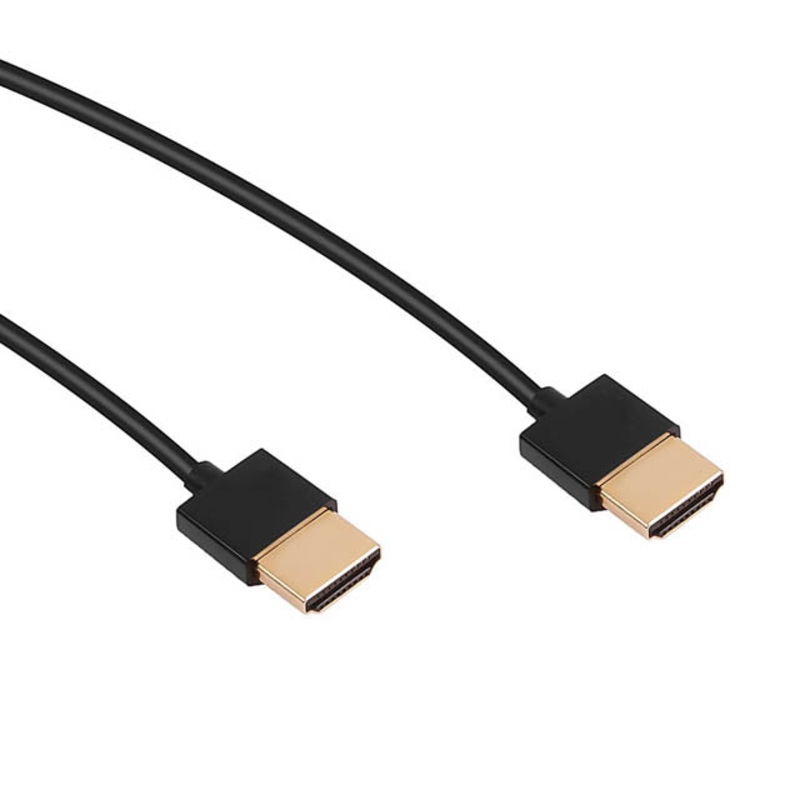 HDMIHDMI-1.5 – HDMI TO HDMI CABLE 1.5FT 4K ROUND BLACK ULTRA-THIN