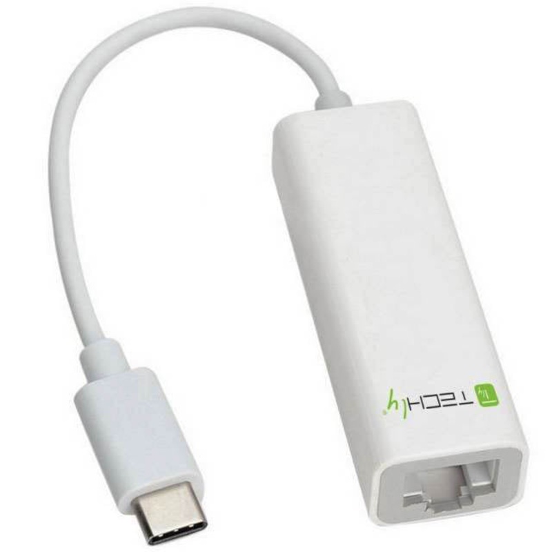 IADAP USB3 1-ETGIGA – USB ADAPTER 3.1 TYPE C TO RJ45 WHITE FOR ETHERNET ADAPTER