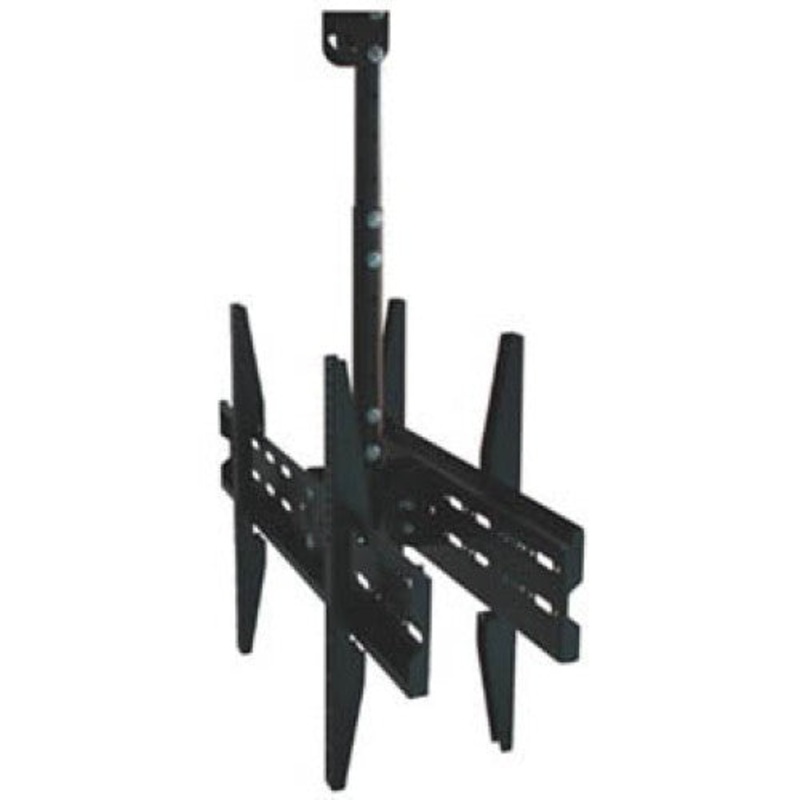 PPA-034D – TV CEILINGMOUNT DUAL 37-75IN TILT/SWIVEL 175LB BLK