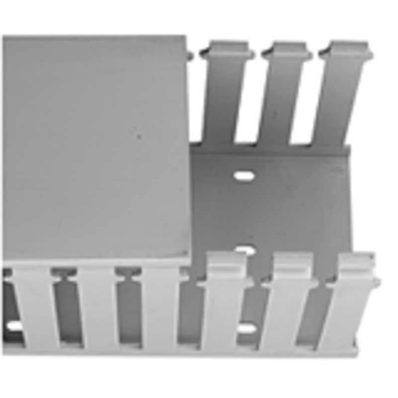 S2540C – DUCT SLOTTED 1(W)X1.5(H)X78(L)IN 4MM SLOT 1.4MM THICK GREY