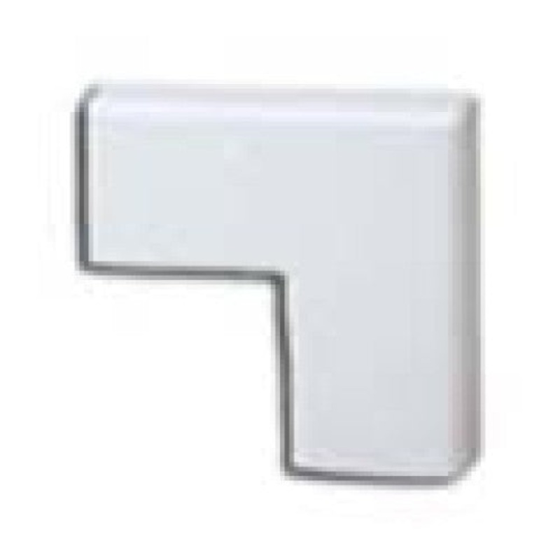 WC326 – RACEWAY FLAT ELBOW 0.75X.5IN WHT