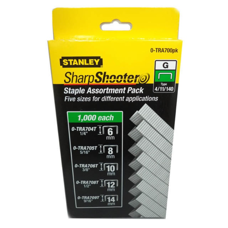 0-TRA700PK – STAPLES ASSORTED 6 8 10 12 14MM 1000PCS EACH