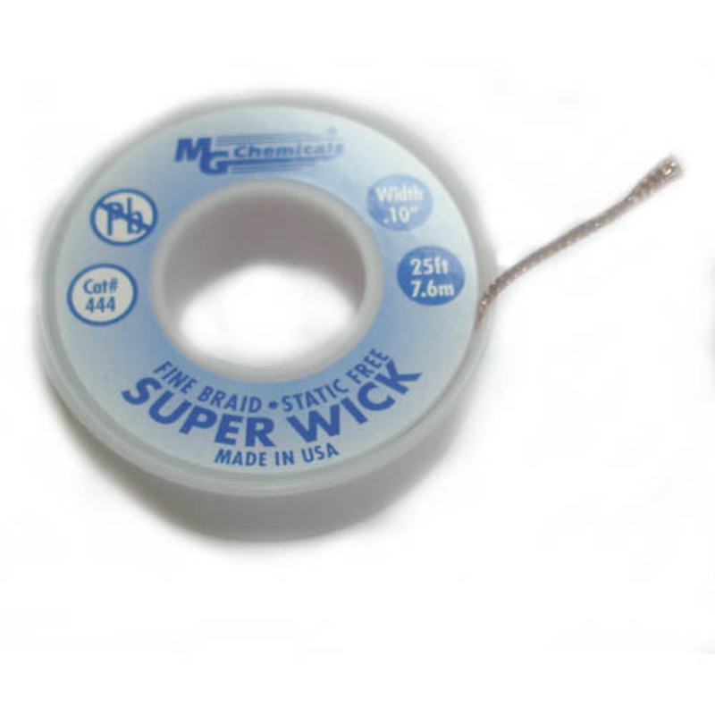 444 – SOLDER WICK #4 BLUE 2.54MM 25FT