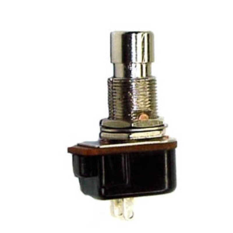 66-2432 – PUSH SWITCH MOM 1P1T NO THR SOL 12MM HARD 10A 125V 6A 250V