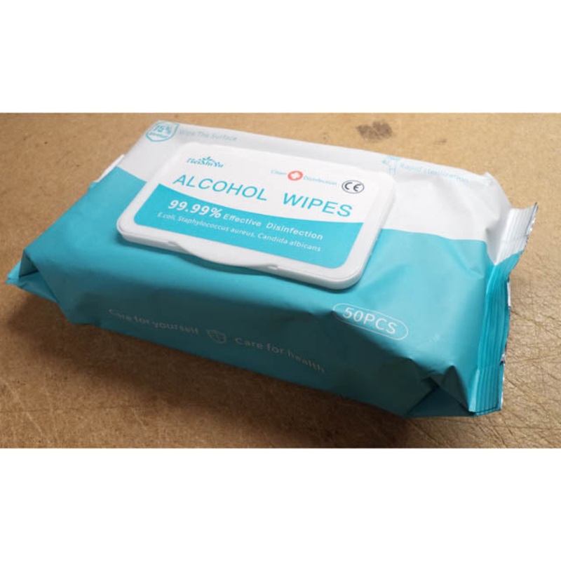 HB-16260 – ISOPROPYL ALCOHOL WIPES 6X7INCH 75% ALCOHOL (50 pcs/pkg)
