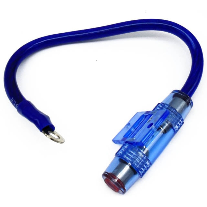 PPA-551 – FUSE HOLDER AUTO IL 10X38MM WITH 60A AGU FUSE 4AWG 3/8 RING TERM