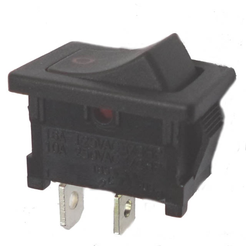 30-16605 – ROCKER SWITCH 1P1T 10A ON-OFF 125VAC QT 13X2MM BLK