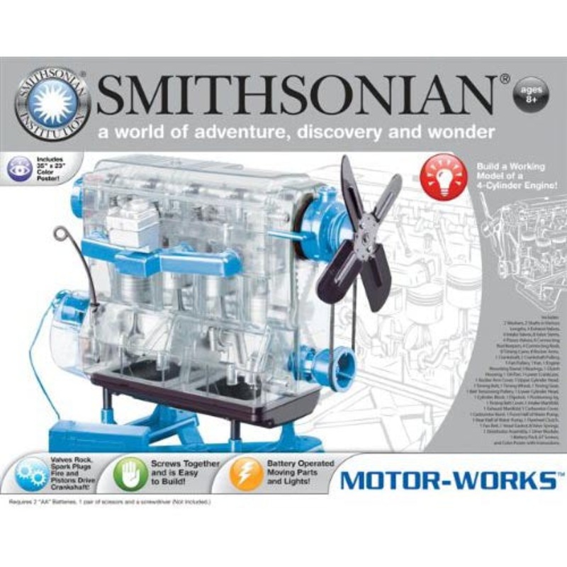 49013 – SMITHSONIAN MOTOR WORKS ENGINE 4 CYLINDER MODEL BATTERY POWERED