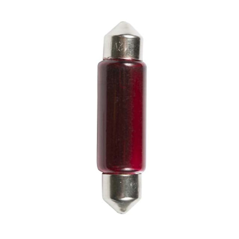 522127 – BULB FESTOON RED 12V 830MA 10W T11X41 (2 pcs/pkg)