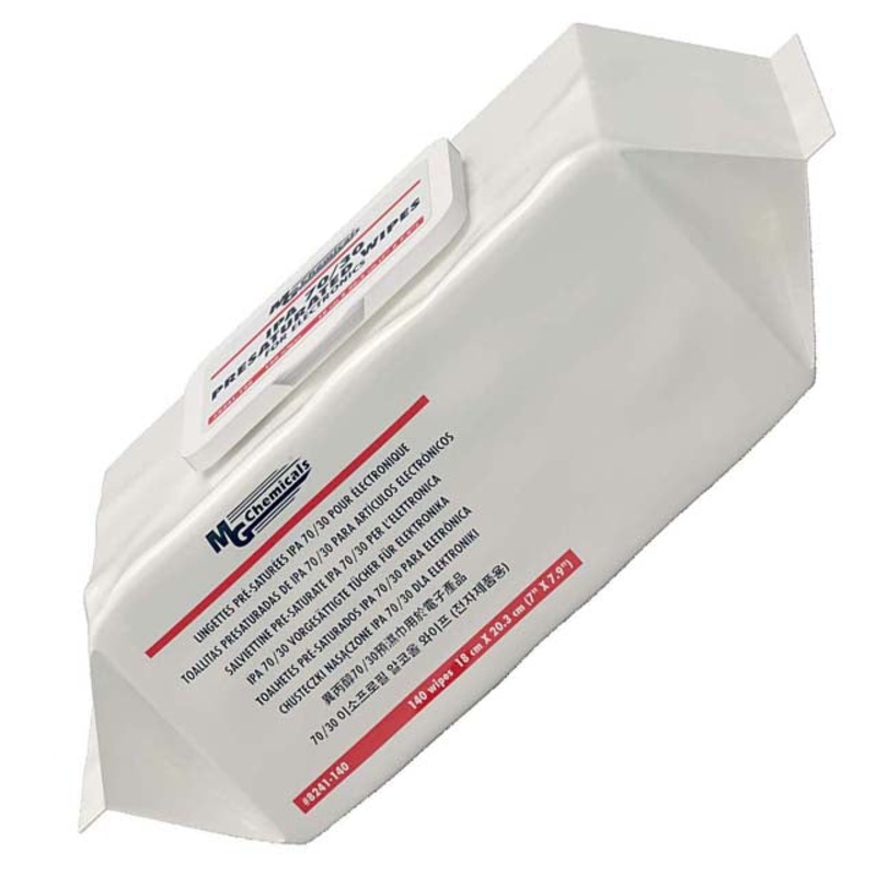 8241-140 – ISOPROPYL ALCOHOL WIPES 6X8IN  (140 pcs/pkg)