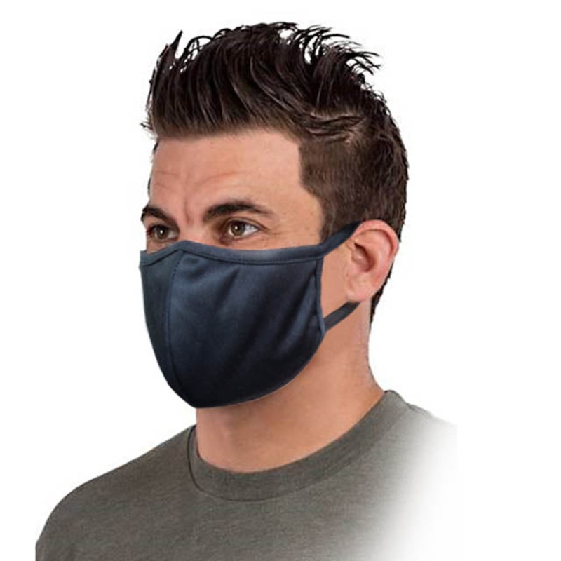 84173 – FACE MASK REUSABLE WASHABLE BLK COTTON SNUGFIT
