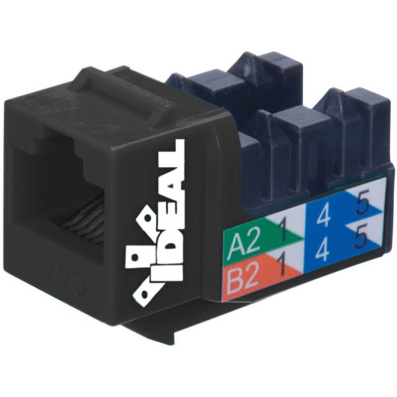 89-750BK – KEYSTONE JACK CAT5E BLK 110  (10 pcs/pkg)