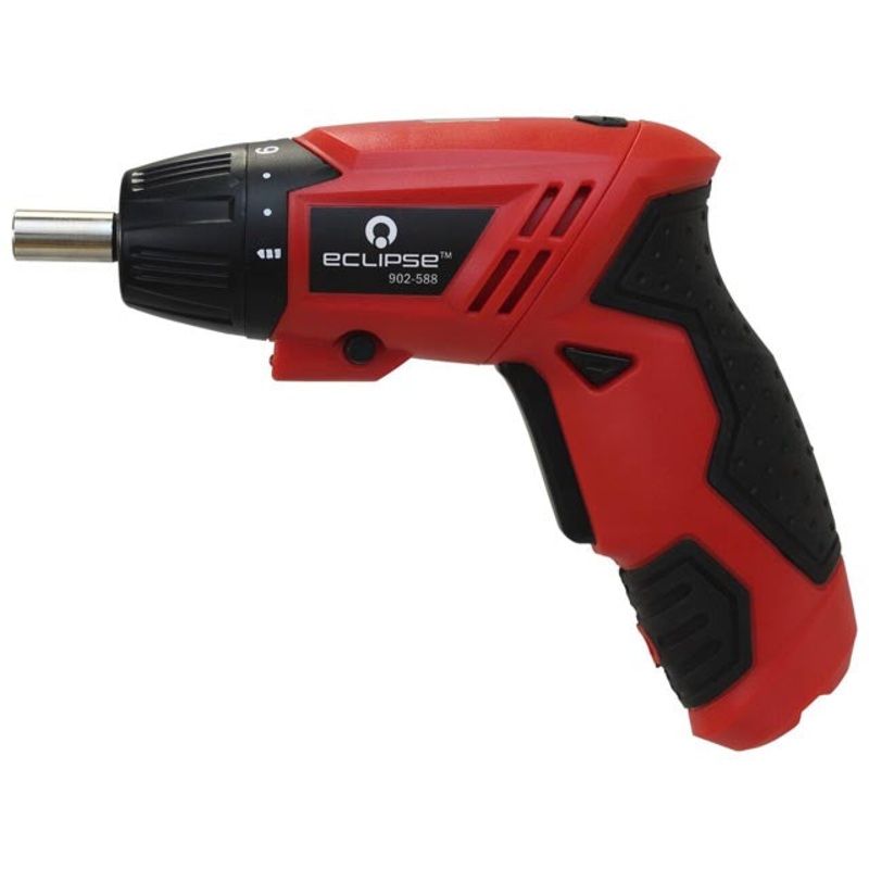 902-588 – SCREWDRIVER CORDLESS 4V WITH 15PC 25MM CRV SCREWDRIVER BITS