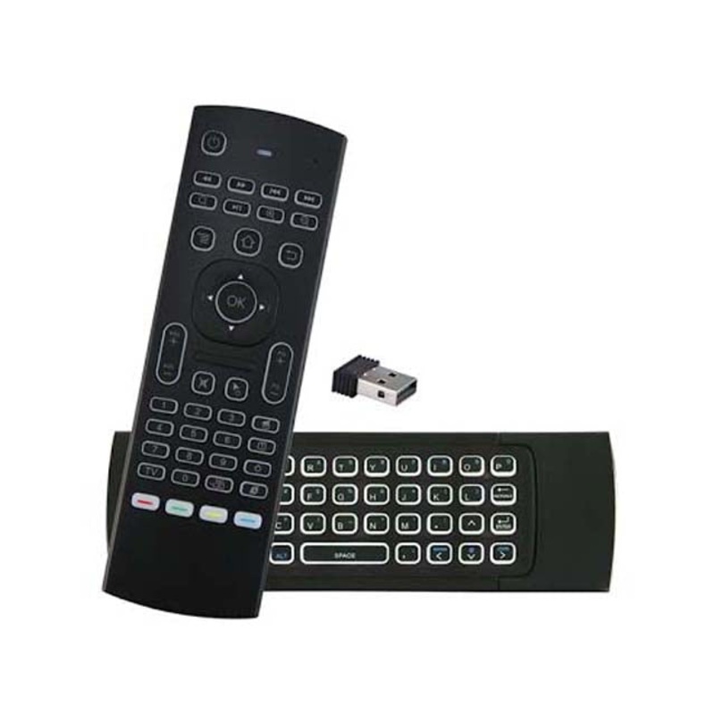 KB-WLESS-AIR-MXIII-L – REMOTE CONTROL WITH WIRELESS FLY AIR MOUSE AND KEYBOARD BACKLIT