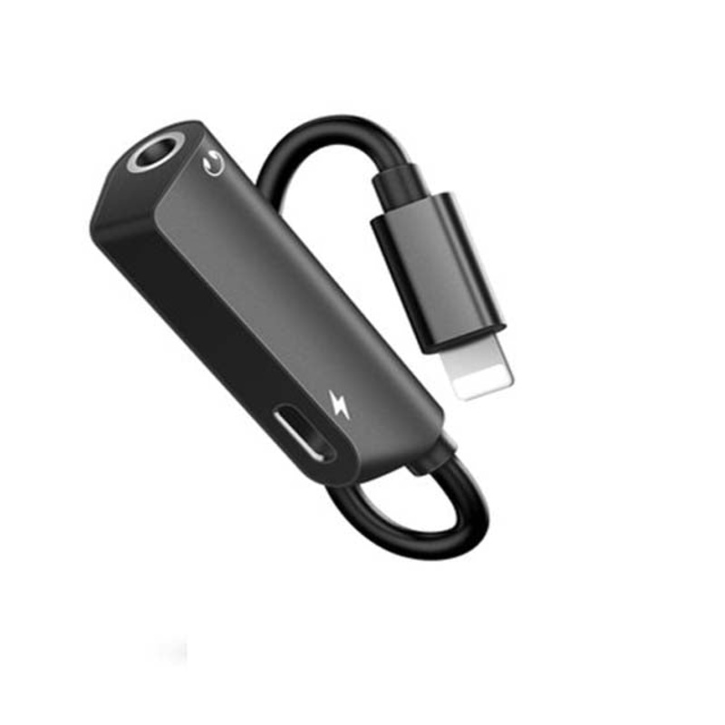 MOB-ADA-PISEN-TS-E123 – IPHONE ADAPTER 8P MALE TO 3.5MM 4C ST FEM WITH 8P CHRG PORT
