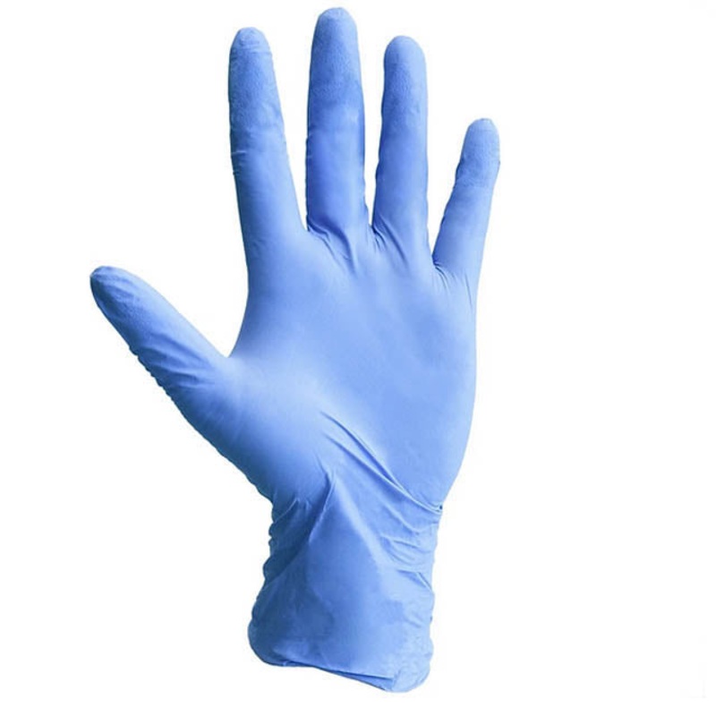 TZR-7484BM-100 – GLOVES NITRILE BLUE LARGE DISPOSABLE POWDER FREE