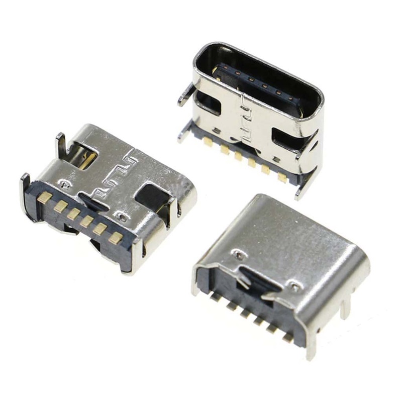 USB 3.1 TYPE C CONNECTOR 6 PIN – USB CONN C FEM SMT 6PIN 3.1 RA