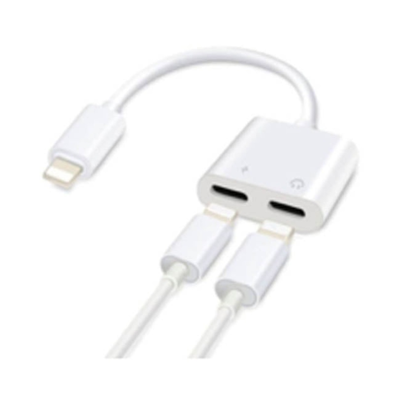 03659 – IPHONE ADAPTER 8P MALE TO 2XFEM LIGHTNING Y SPLITTER HEADPH/CHRG