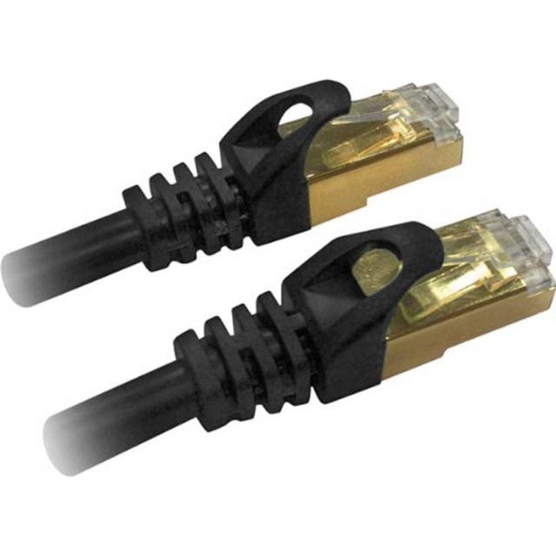 03761 – PATCH CORD CAT7 BLK 10FT SHIELD 600MHZ 10GBPS F/FTP NETWORKING